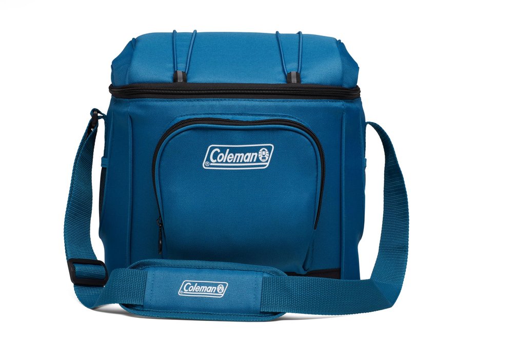 Coleman Chiller Insulated Soft Cooler, Leakproof 9/16/30 Can Cooler with 12+ Hour Ice Retention, Made with Recycled Materials, Great for Lunch, Camping, Beach, Pool, Sports, & More