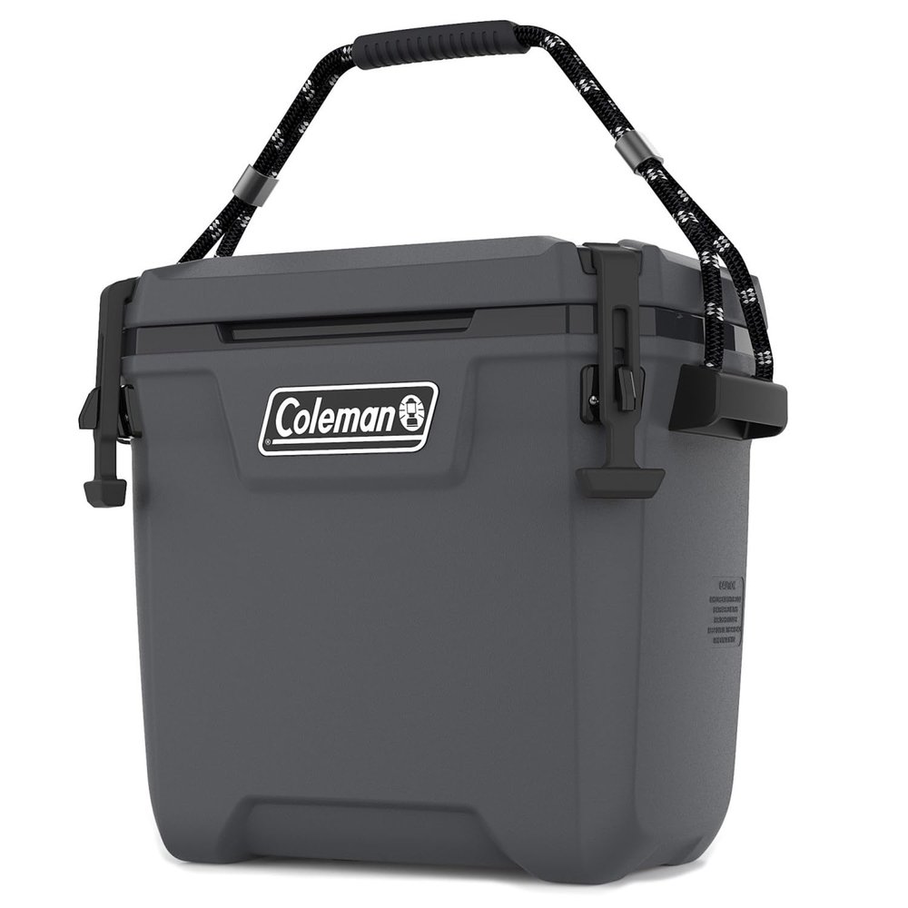 Coleman Convoy Series 28 Quart Lightweight Portable Cooler with Nonslip Grip Reflective Rope Handles for Long Haul Outdoor Adventures, Dark Storm