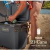 Coleman Convoy Series 28 Quart Lightweight Portable Cooler with Nonslip Grip Reflective Rope Handles for Long Haul Outdoor Adventures, Dark Storm view 3