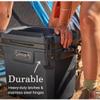 Coleman Convoy Series 28 Quart Lightweight Portable Cooler with Nonslip Grip Reflective Rope Handles for Long Haul Outdoor Adventures, Dark Storm view 4