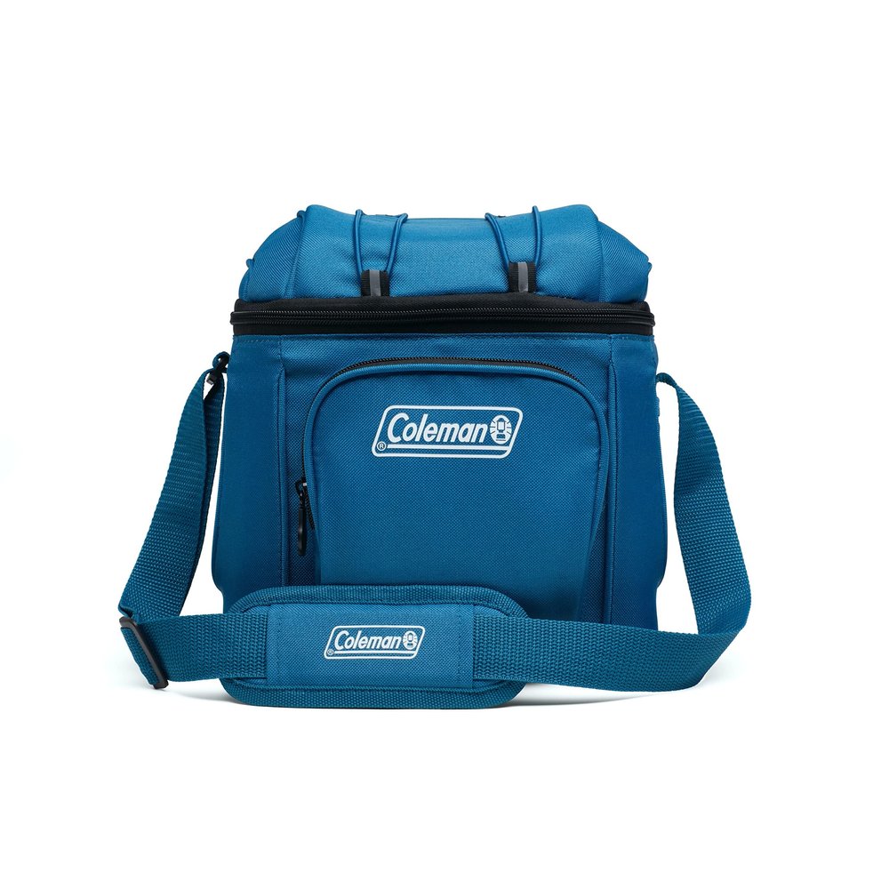 Coleman Chiller Insulated Soft Cooler, Leakproof 9/16/30 Can Cooler with 12+ Hour Ice Retention, Made with Recycled Materials, Great for Lunch, Camping, Beach, Pool, Sports, & More