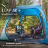 Coleman Skyshade Screen Dome Canopy Tent, 8 x 8 Shade Canopy, UPF 50+ Outdoor Canopy Tent for Camping, Tailgating, and Beach Shade, Medium Blue view 3