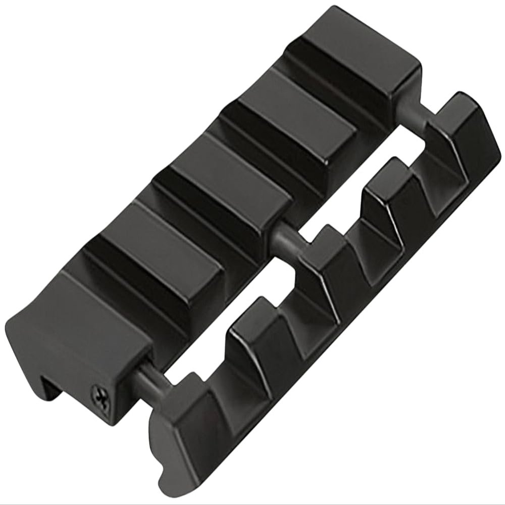 360 Tactical .22/Airgun to Picatinny/Weaver Low Pro Profile Lightweight Repeatable Alignment Innovative Rail Platform Snap-in Adapter with Top Slot Spring Tension Retraction/Expansion (1 Pack - 2)