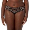 Cosabella Women's Plus Size Savona Extended Boyshort, Black/Mandorla, 12/14 view 1