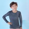 Brix Boys' Long Sleeve Tees - Tagless Crewneck Cotton Soft 4-pk Shirts. 2-20 (11-13 Years, Black, White, Grey, Marron) view 3