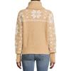 Time and Tru Women's Super Soft Quarter Zip Pullover (Beige, XL) view 2
