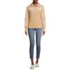 Time and Tru Women's Super Soft Quarter Zip Pullover (Beige, XL) view 3