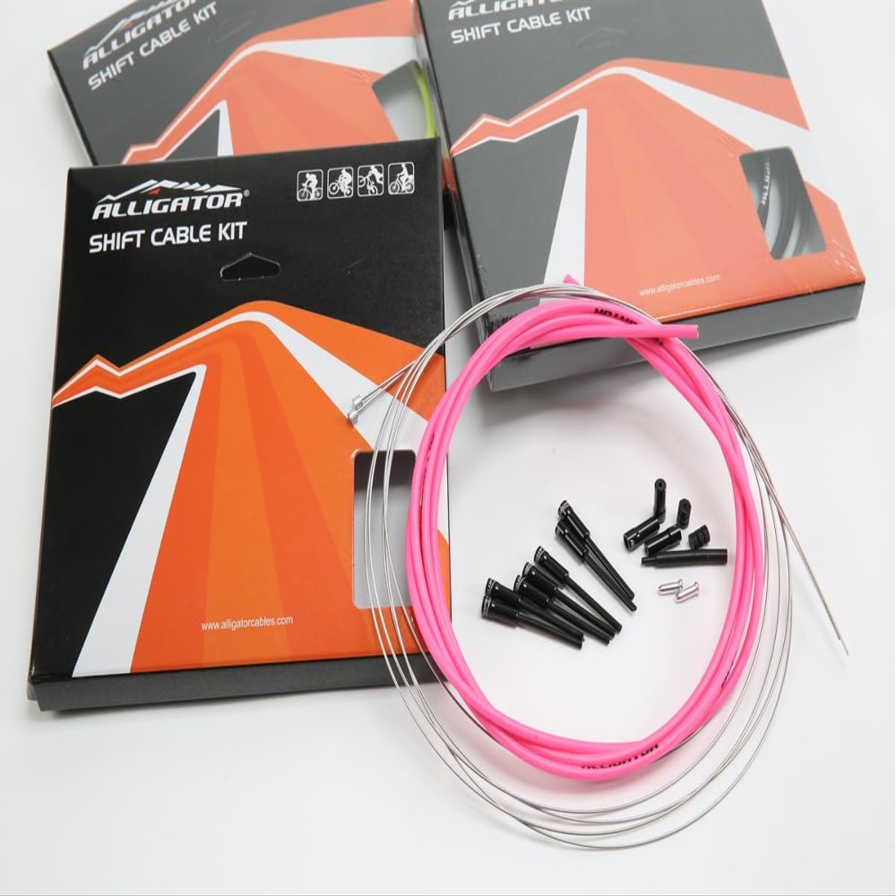 Evadio (Bicycle) Alligator Shift Super Light Outer & 31 Wire Pink