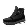 oiangi Snow Boots for Women Waterproof Fashion Round Toe Quiltied Thick Fluff Warm Flat Casual Ankle Boots Winter Solid Outdoor Non-slip Platform Shoes view 1