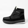 oiangi Snow Boots for Women Waterproof Fashion Round Toe Quiltied Thick Fluff Warm Flat Casual Ankle Boots Winter Solid Outdoor Non-slip Platform Shoes view 3