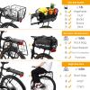 ANGGOER Rear Bike Rack with Basket, 165 LB Load Bike Cargo Rack - Aluminum Alloy Bike Rack for Back of Bike with Free Bungee Cord & Waterproof Cover & Installation Tool view 2
