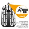 ANGGOER Rear Bike Rack with Basket, 165 LB Load Bike Cargo Rack - Aluminum Alloy Bike Rack for Back of Bike with Free Bungee Cord & Waterproof Cover & Installation Tool view 4