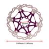 LvTu Disc Brake Rotor 160mm 180mm 2pcs Stainless Steel Alloy Hole Distance: 44mm with 12 Screws (Color : Purple, Size : 160mm) view 3