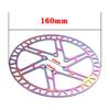 LvTu Bike Disc Brake Rotor 160MM, 2 Pcs, Stainless Steel with 12 T25 Bolts Screws for Road Mountain Bike BMX (Color : Colorful) view 2