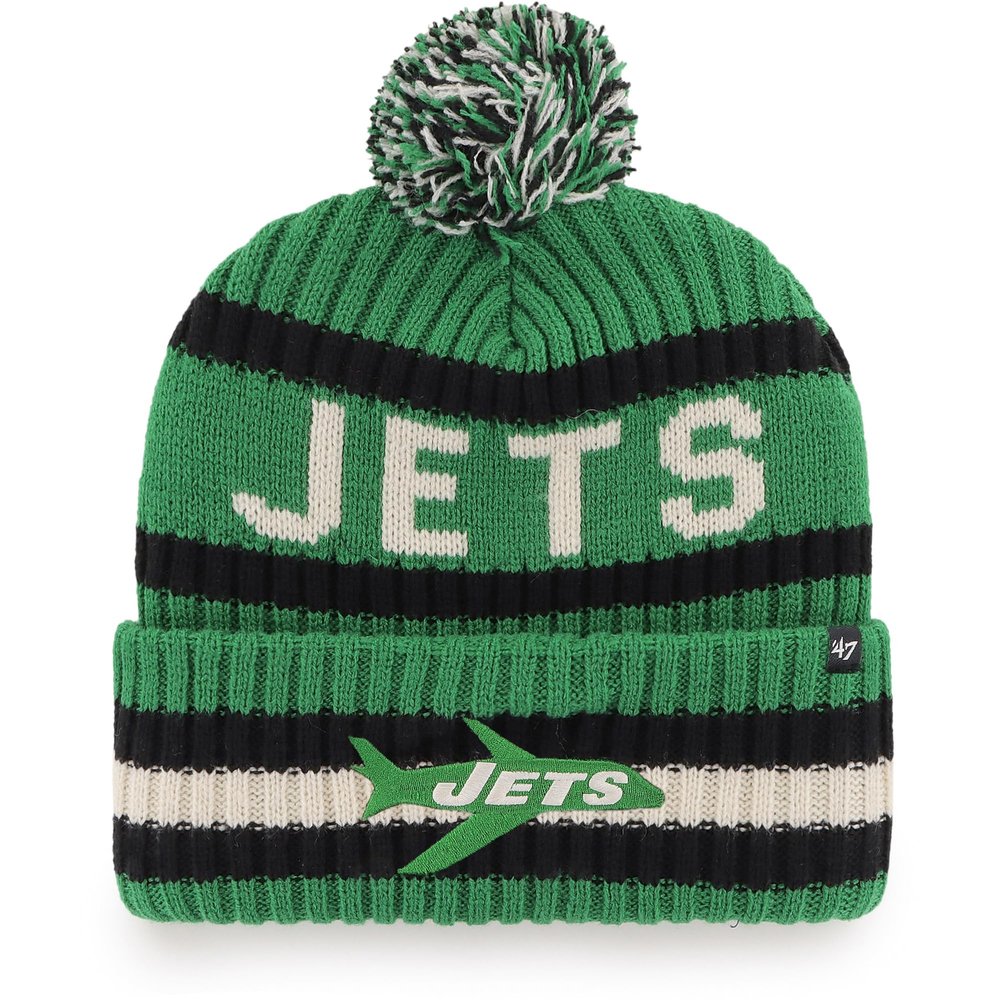 47 Men's Kelly Green New York Jets Legacy Bering Cuffed Knit Hat with Pom
