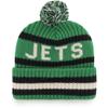 47 Men's Kelly Green New York Jets Legacy Bering Cuffed Knit Hat with Pom view 2