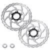 LvTu Centerlock Rotor 160mm Centerline Disc Brake Black/Silver 2pcs view 1