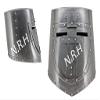 Medieval Close Crusader Armour European Knight Armor Helmet Medieval Costume view 2