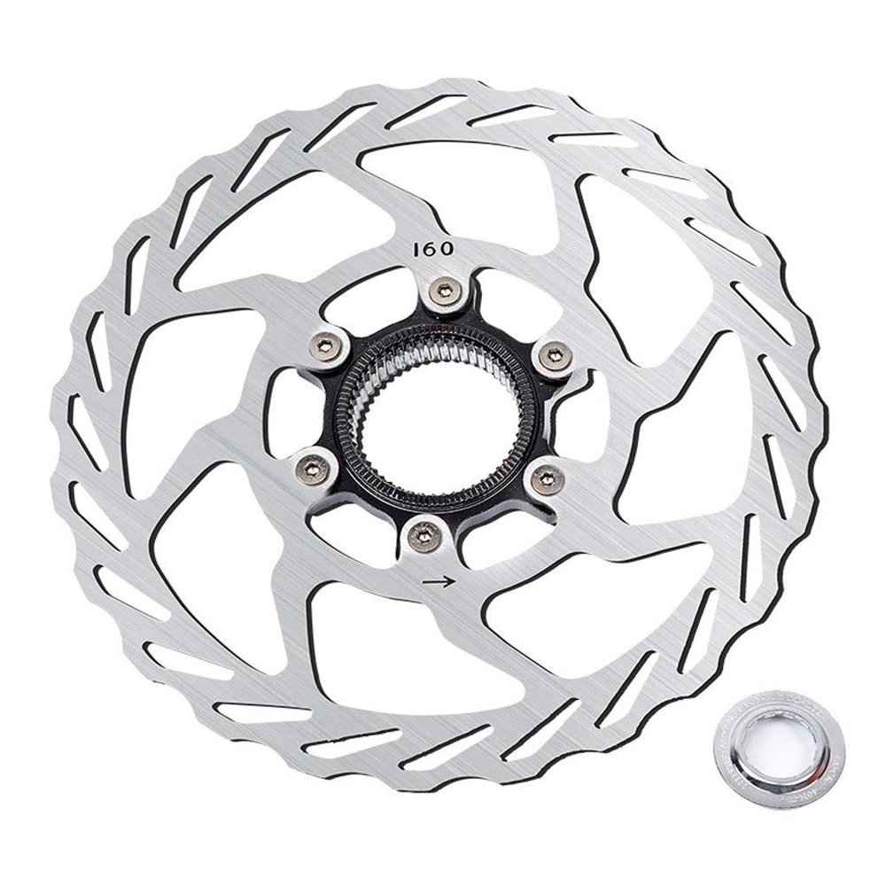 LvTu Rounded Centerline Rotor 160mm Centerlock Disc Brake Stainless Steel