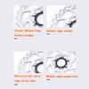 LvTu Rounded Centerline Rotor 160mm Centerlock Disc Brake Stainless Steel view 4