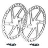 LvTu Bike Disc Brake Rotor 160MM, 2 Pcs, Stainless Steel with 12 T25 Bolts Screws for Road Mountain Bike BMX (Color : Silver) view 1