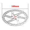 LvTu Bike Disc Brake Rotor 160MM, 2 Pcs, Stainless Steel with 12 T25 Bolts Screws for Road Mountain Bike BMX (Color : Silver) view 2