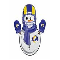 Rico Industries NFL Football Los Angeles Rams Snowman Shape Cut Pennant - Home and Living Room Dcor - Soft Felt EZ to Hang