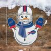 Rico Industries NFL Buffalo Bills Snowman Shape Cut Pennant - Home and Living Room Dcor - Soft Felt EZ to Hang 18x0.10x18 view 4