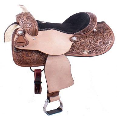 Tack N More 13" Floral Crystal Barrel Saddle