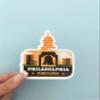 Philadelphia, Pennsylvania, 3 inch Sticker, S289 (Waterproof Vinyl Decal for Car, Water Bottle, Laptop, iPad, Window, Cooler, Luggage, Bumper, Toolbox, Locker), 3 inch view 2