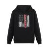BAIKUTOUAN Drag Racing Flag America Men's Hoodies Pullover Casual Sweatshirts with Pockets Design view 1