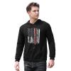 BAIKUTOUAN Drag Racing Flag America Men's Hoodies Pullover Casual Sweatshirts with Pockets Design view 2