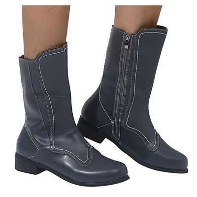 Bcshiye Women's Low Heel Mid Calf Boots Round Toe Low Heel Comfort Slouchy Bootie with Side Zipper Outdoor Western Shoes