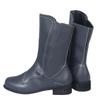 Bcshiye Women's Low Heel Mid Calf Boots Round Toe Low Heel Comfort Slouchy Bootie with Side Zipper Outdoor Western Shoes view 4
