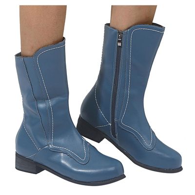 Bcshiye Women's Low Heel Mid Calf Boots Round Toe Low Heel Comfort Slouchy Bootie with Side Zipper Outdoor Western Shoes