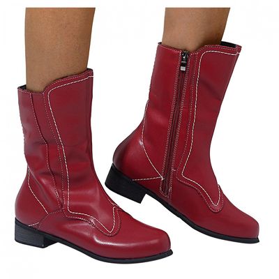 Bcshiye Women's Low Heel Mid Calf Boots Round Toe Low Heel Comfort Slouchy Bootie with Side Zipper Outdoor Western Shoes