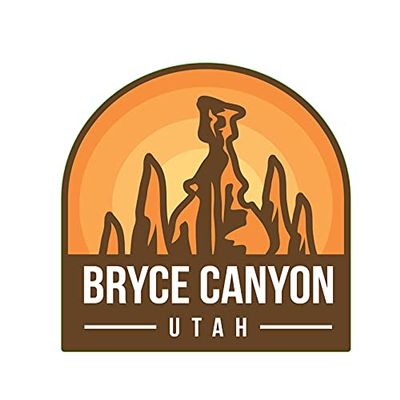 Bryce Canyon, Utah, 3 inch Sticker, S086 (Waterproof Vinyl Decal for Car, Water Bottle, Laptop, iPad, Window, Cooler, Luggage, Bumper, Toolbox, Locker), 3 inch