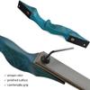 ZSHJGJR Archery 60 Inch Black Hunter Takdown Recurve Bow and Arrow Set 20-60 Lbs Right Handed with Wood Bow Riser American Hunting Longbow for Archery Hunting Shooting (20lbs, Bow and Arrow Set) view 4