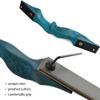 ZSHJGJR Archery 60 Inch Black Hunter Takdown Recurve Bow and Arrow Set 20-60 Lbs Right Handed with Wood Bow Riser American Hunting Longbow for Archery Hunting Shooting (55lbs, Bow and Arrow Set) view 4
