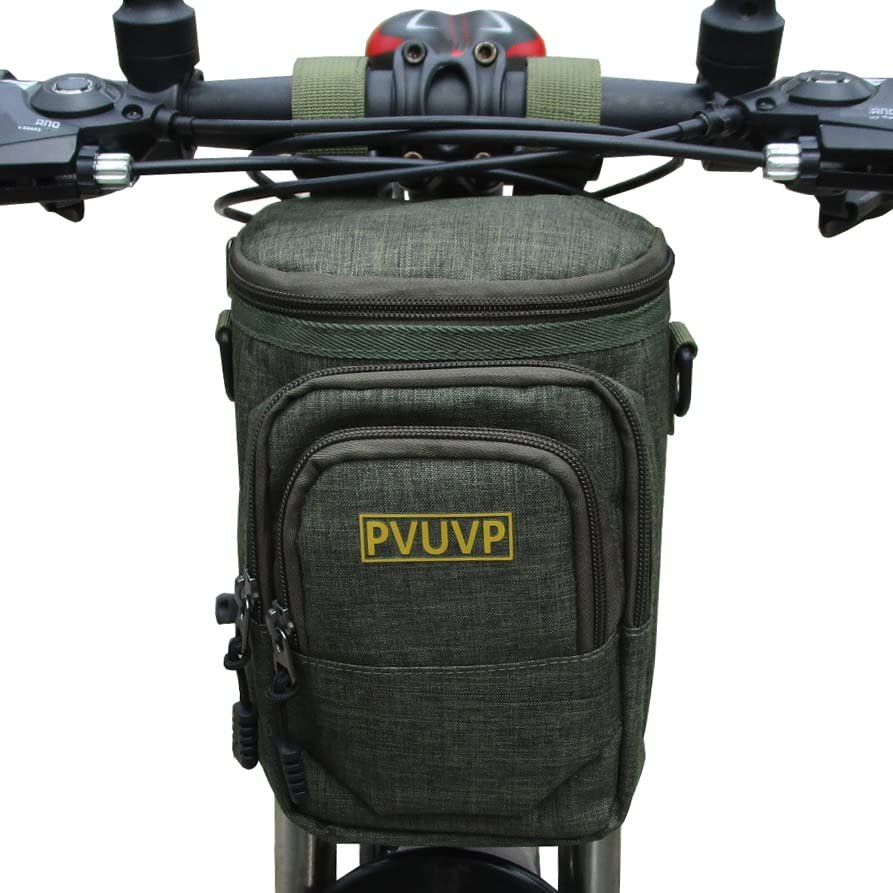 PVUVP Multifunctional 2.8L Bike Bag - Waterproof Front Bag for Road Bikes, Commuting, Outdoor, Travel & Camping