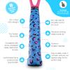 Get A Grip - Custom Tennis Racket Grip Tape - Anti-Slip/Quick-Drying Tennis Overgrips - Precut Badminton Racket Grip with Finishing Tape (Change Your Spots, 1 Grip) view 2