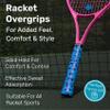 Get A Grip - Custom Tennis Racket Grip Tape - Anti-Slip/Quick-Drying Tennis Overgrips - Precut Badminton Racket Grip with Finishing Tape (Change Your Spots, 1 Grip) view 3