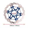 LvTu Disc Brake 160mm 180mm Mountain Bike Rotor, Stainless Steel Alloy Hole Distance: 44mm with 12 Screws (Color : Blue, Size : 160mm) view 2
