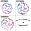 LvTu 2 pcs Mountain Bike Disc Brake Rotor 160mm 180mm 203mm Stainless Steel with 12 Bolts - Colorful (Size : 160mm) view 2