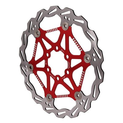 LvTu Mountain Bike Disc Brake Rotor 160mm 180mm 2pcs Stainless Steel Alloy Center Hole Distance: 44mm (Color : Red, Size : 160mm)