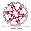 LvTu Disc Brake 160mm 180mm Mountain Bike Rotor, Stainless Steel Alloy Hole Distance: 44mm with 12 Screws (Color : Red, Size : 180mm) view 2