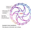 LvTu 2 pcs Mountain Bike Disc Brake Rotor 160mm 180mm 203mm Stainless Steel with 12 Bolts - Colorful (Size : 203mm) view 4
