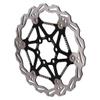 LvTu Mountain Bike Disc Brake Rotor 160mm 180mm 2pcs Stainless Steel Alloy Center Hole Distance: 44mm (Color : Black, Size : 180mm) view 1