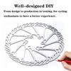 LvTu Bike Disc Brake Rotor 160mm 2pcs Center Distance Is 44mm Silver CNC Engraving - 110g Anti-oxidation view 2