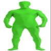 Aniler Men's and Women's Spandex Full Body Zentai Costume Bodysuit (XX-Large, Lime Green) view 1